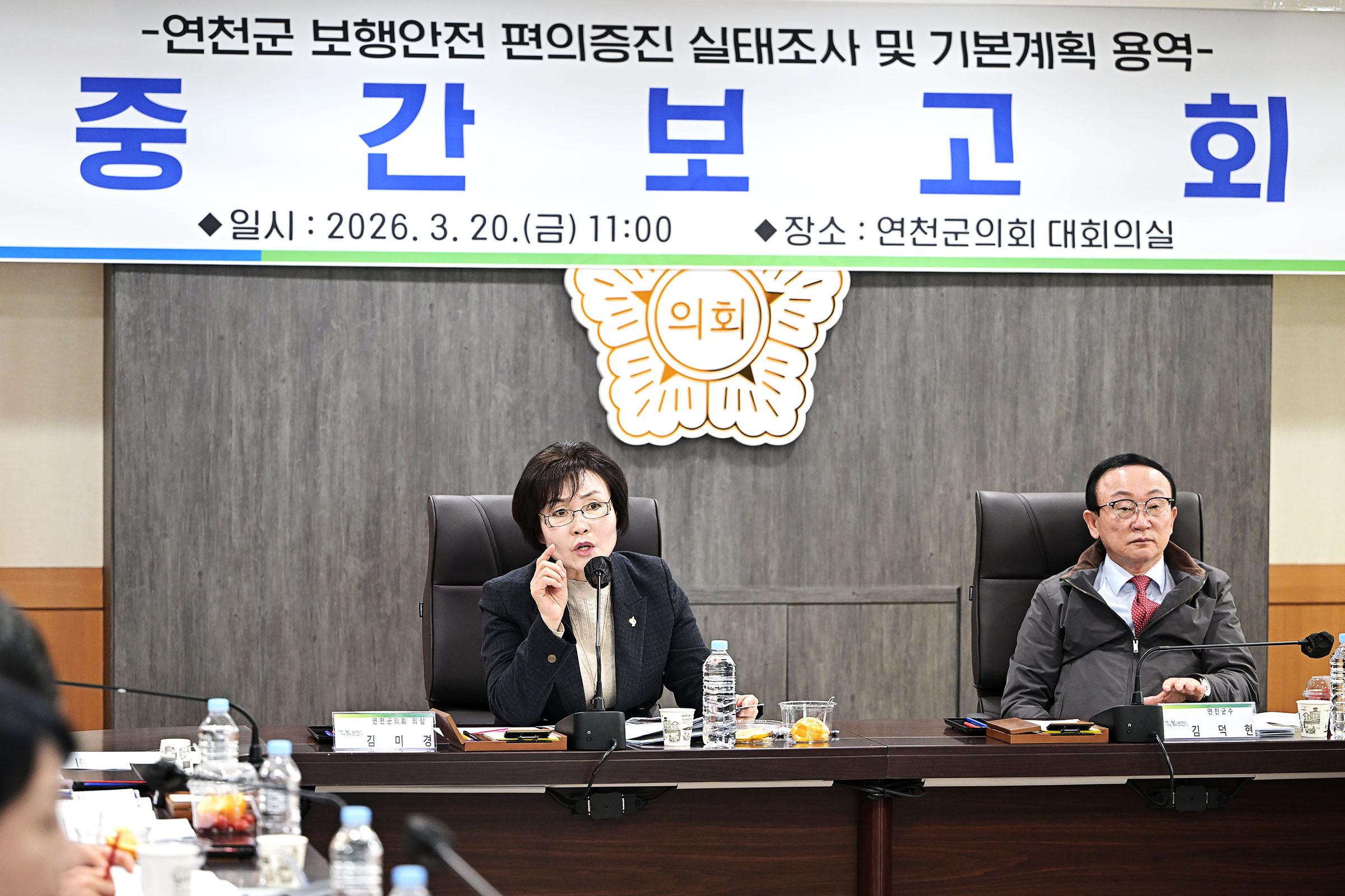 보행안전 편의증진 실태조사 기본계획 수립용역 중간보고회